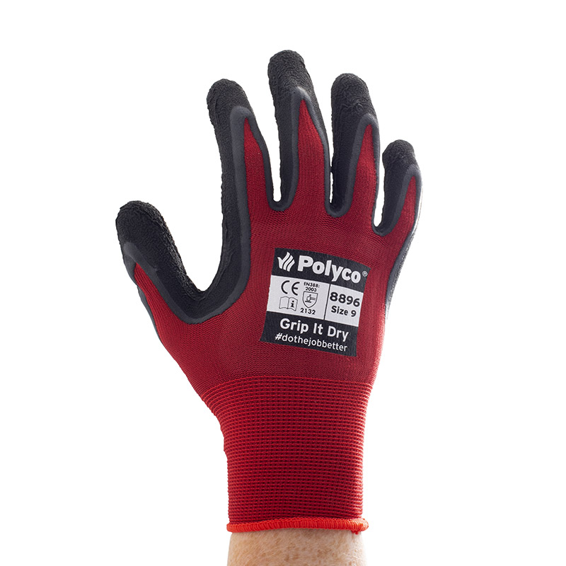 Polyco Grip It Dry Safety Gloves 889 - Gloves.co.uk